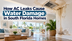 How AC Leaks Cause Water Damage in South Florida Homes