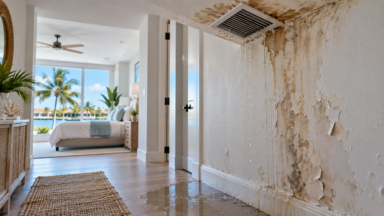 How AC Leaks Cause Water Damage in South Florida Homes